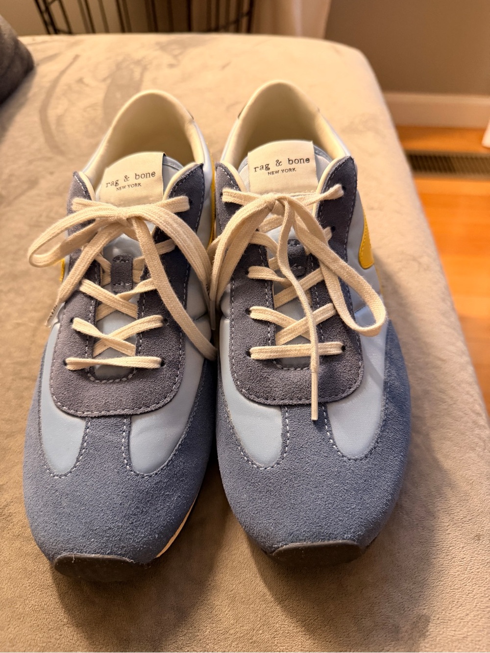 rag & bone Retro Runner Slim Sneakers - Denim Blue